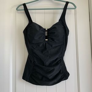 Venus - black tankini top